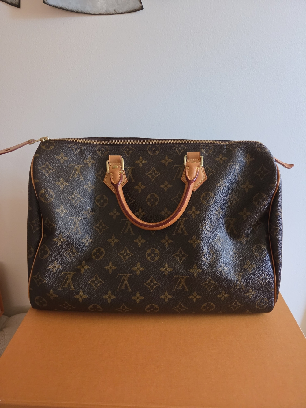 Louis Vuitton Brown Monogram Speedy 35